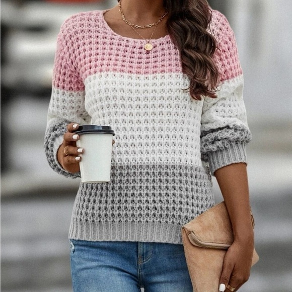 New color block knit sweater - Picture 6 of 6